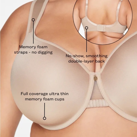 ThirdLove 24/7 Classic Perfect Coverage Bra Taupe 32E - Picture 3 of 12